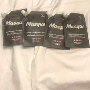 Brite Charcoal Hair Masque (4) Purifying & Conditioning Vegan Hair Treatment